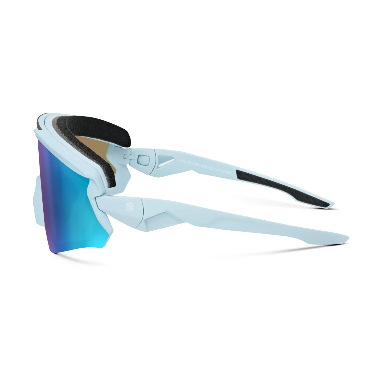 Siroko Gs4 Vonn Sonnenbrille, White, Blue Mirror/CAT3 Siroko Gs4 Vonn Sonnenbrille, White, Blue Mirror/CAT3
