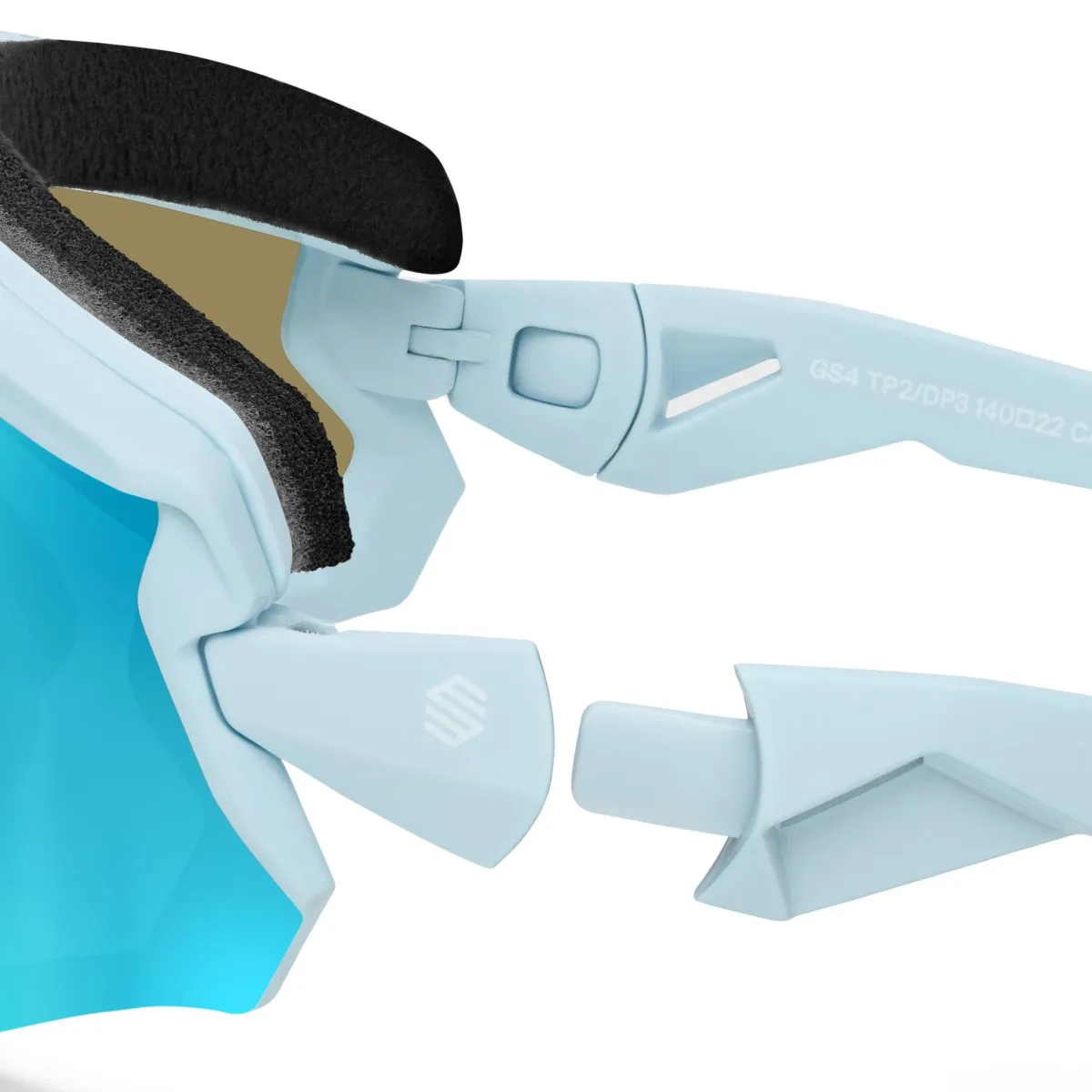 Siroko Gs4 Vonn Sonnenbrille, White, Blue Mirror/CAT3 Siroko Gs4 Vonn Sonnenbrille, White, Blue Mirror/CAT3