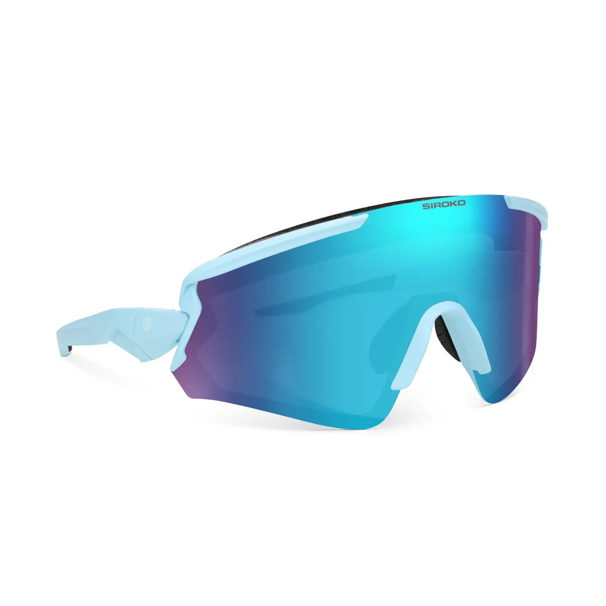 Siroko Gs4 Vonn Sonnenbrille, White, Blue Mirror/CAT3 Siroko Gs4 Vonn Sonnenbrille, White, Blue Mirror/CAT3