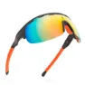 Siroko K3 California Sonnenbrille, Black / blue, Orange Mirror/CAT3