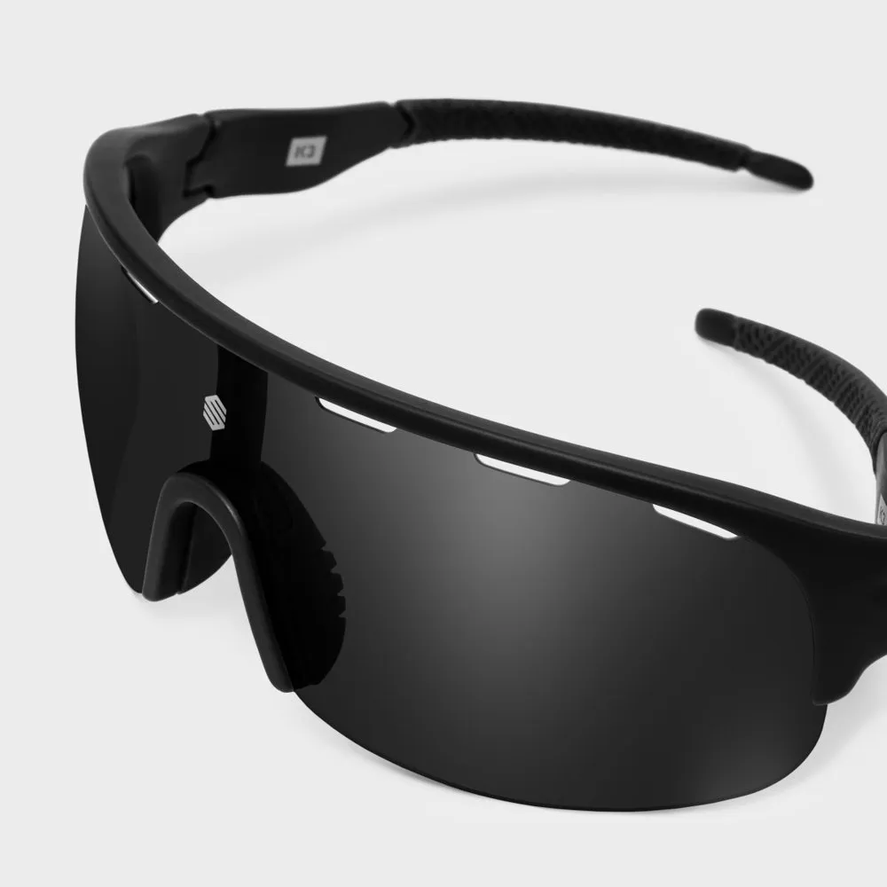 Siroko K3 Finisher Polarisierte Sonnenbrille, Black, Black/CAT3 Siroko K3 Finisher Polarisierte Sonnenbrille, Black, Black/CAT3