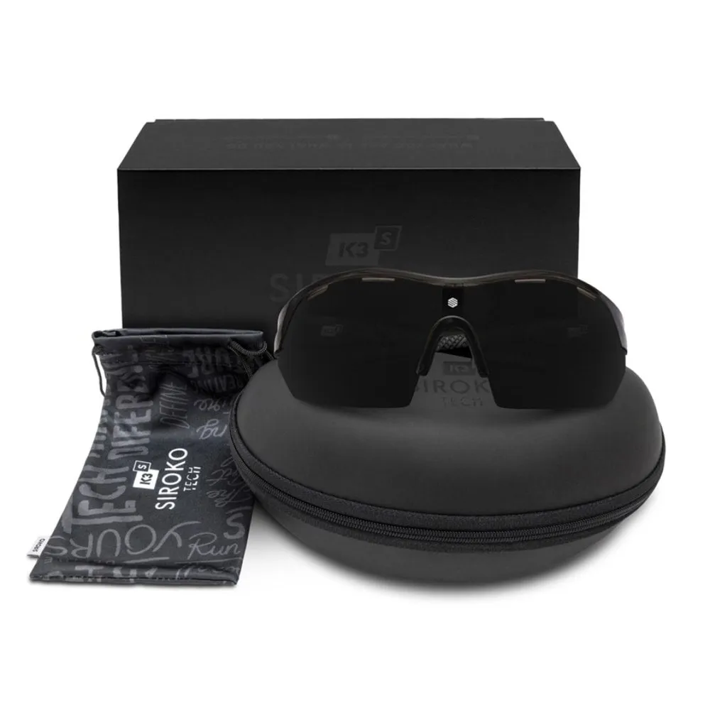 Siroko K3s Champs Élysées Sonnenbrille, Black, Black Mirror/CAT3 Siroko K3s Champs Élysées Sonnenbrille, Black, Black Mirror/CAT3