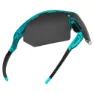 Siroko K3s Singletrack Polarisierte Sonnenbrille, Clear turquoise, Black/CAT3