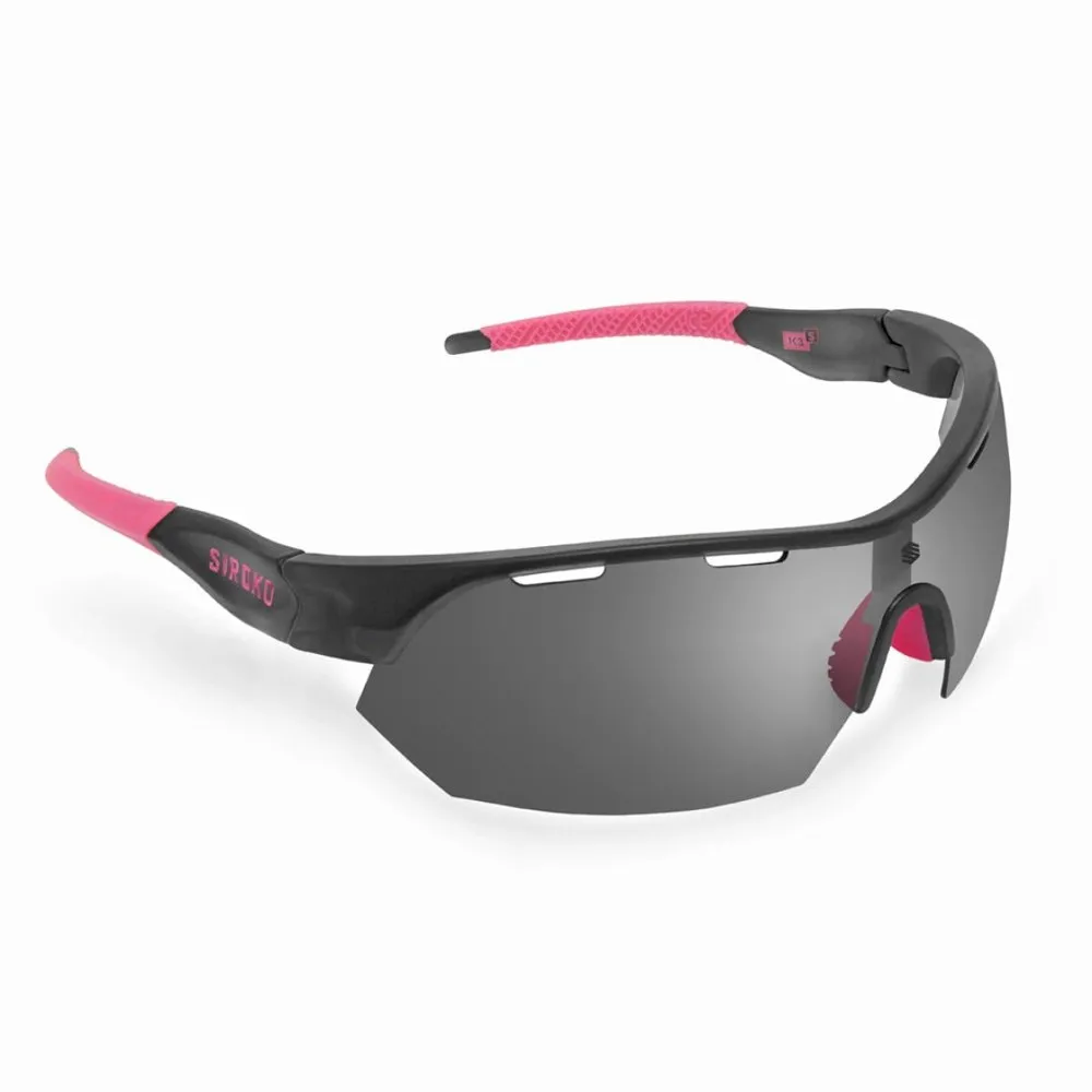 Siroko K3s Venice Beach Photochrome Sonnenbrille, Black, Grey Mirror/CAT1-3