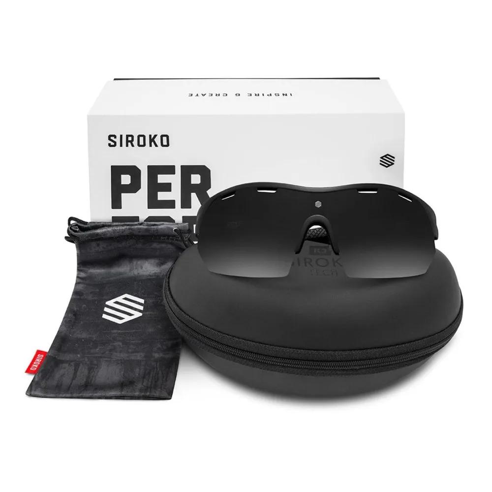 Siroko K3s Zurich Polarisierte Sonnenbrille, Black, Black/CAT3 Siroko K3s Zurich Polarisierte Sonnenbrille, Black, Black/CAT3