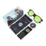 Siroko K3xs Kids Bike Lane Polarisierte Sonnenbrille, Black / green, Green Mirror