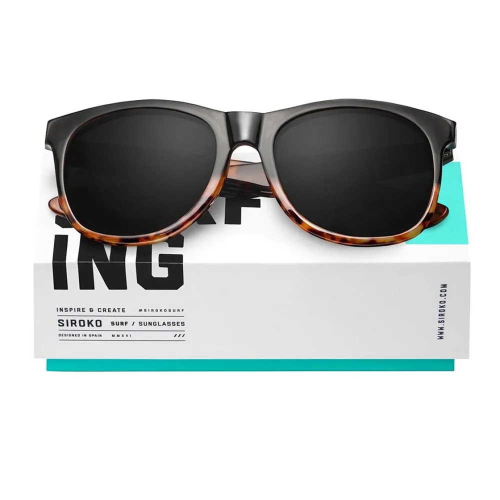 Siroko K3xs Kids Happy Road Polarisierte Sonnenbrille, Black / brown, Black Mirror Siroko K3xs Kids Happy Road Polarisierte Sonnenbrille, Black / brown, Black Mirror