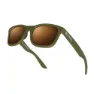 Siroko Landhausplatz Polarisierte Sonnenbrille, Green / brown, Brown Mirror