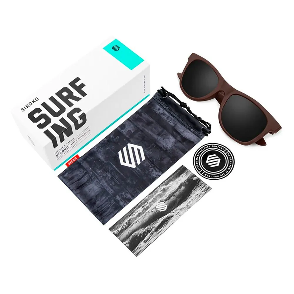 Siroko Le Dôme Polarisierte Sonnenbrille, Brown / black, Black Mirror Siroko Le Dôme Polarisierte Sonnenbrille, Brown / black, Black Mirror