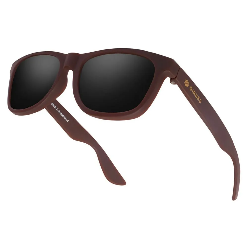 Siroko Le Dôme Polarisierte Sonnenbrille, Brown / black, Black Mirror Siroko Le Dôme Polarisierte Sonnenbrille, Brown / black, Black Mirror