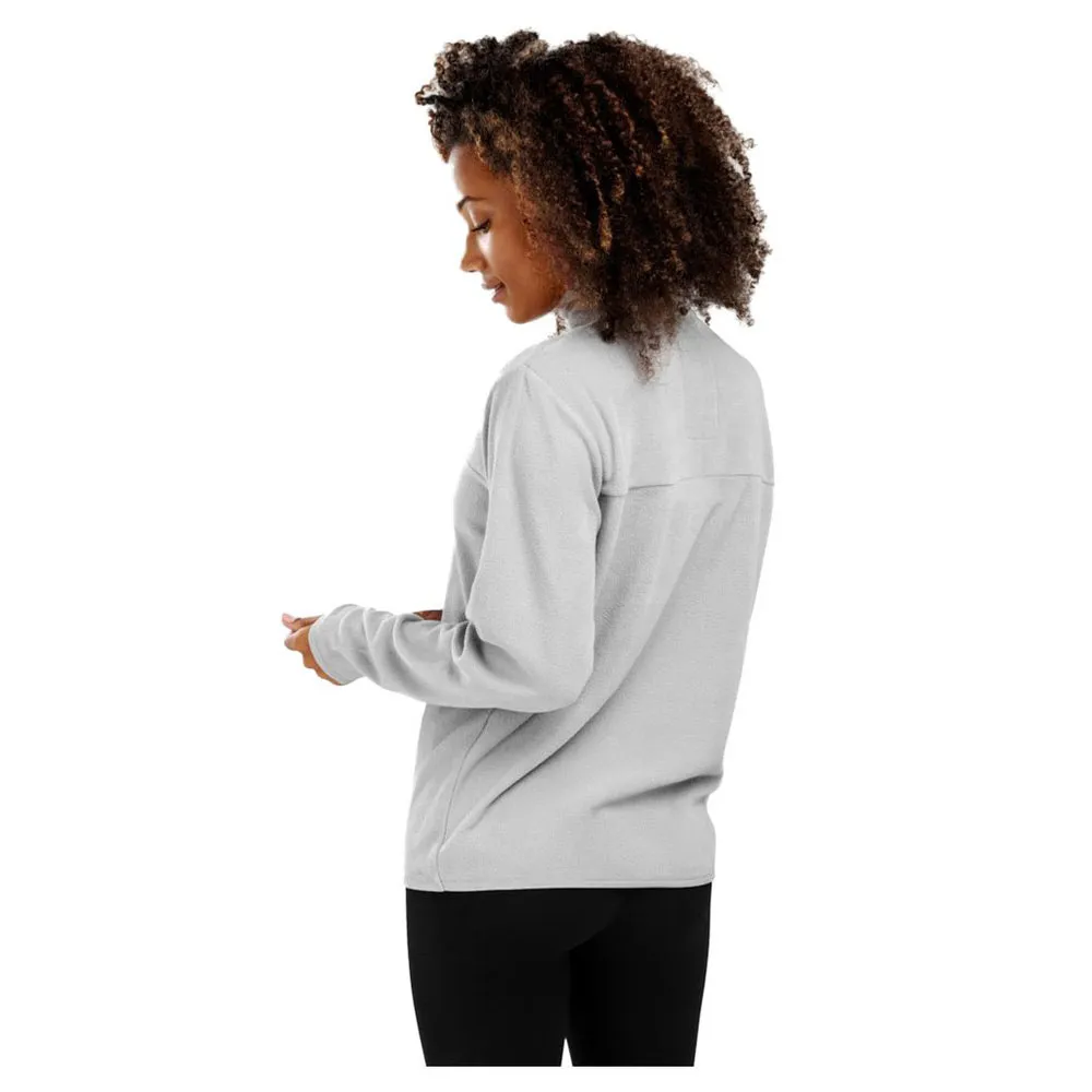 Siroko Limestone Fleece Mit Halbem Reißverschluss, Pearl grey