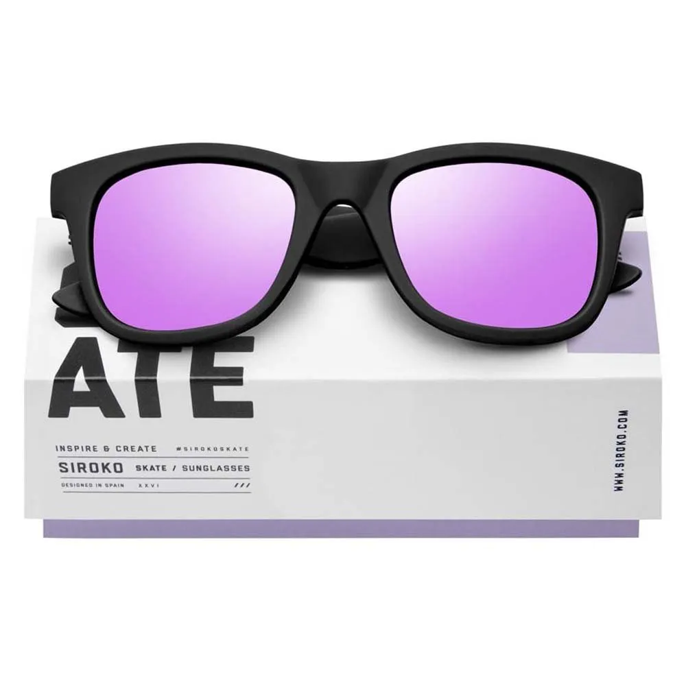 Siroko Los Lances Polarisierte Sonnenbrille, Black, Purple/CAT3 Siroko Los Lances Polarisierte Sonnenbrille, Black, Purple/CAT3