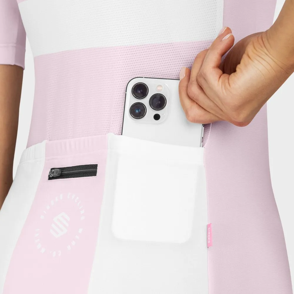 Siroko M2 Dalsnibba Kurzarm-radtrikot, Bubblegum pink / white Siroko M2 Dalsnibba Kurzarm-radtrikot, Bubblegum pink / white