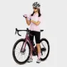 Siroko M2 Dalsnibba Kurzarm-radtrikot, Bubblegum pink / white