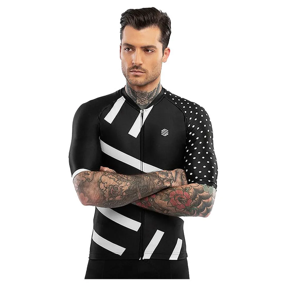 Siroko M2 Finisher Kurzarm-radtrikot, Black / white, XS Siroko M2 Finisher Kurzarm-radtrikot, Black / white, XS