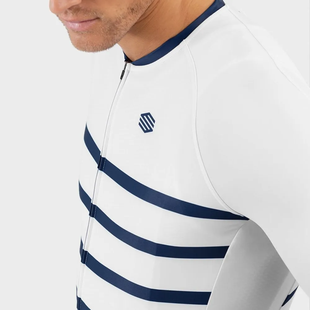 Siroko M2 Nevada Kurzarm-radtrikot, White / blue Siroko M2 Nevada Kurzarm-radtrikot, White / blue
