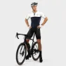 Siroko M2 Superclass Kurzarm-radtrikot, White / blue