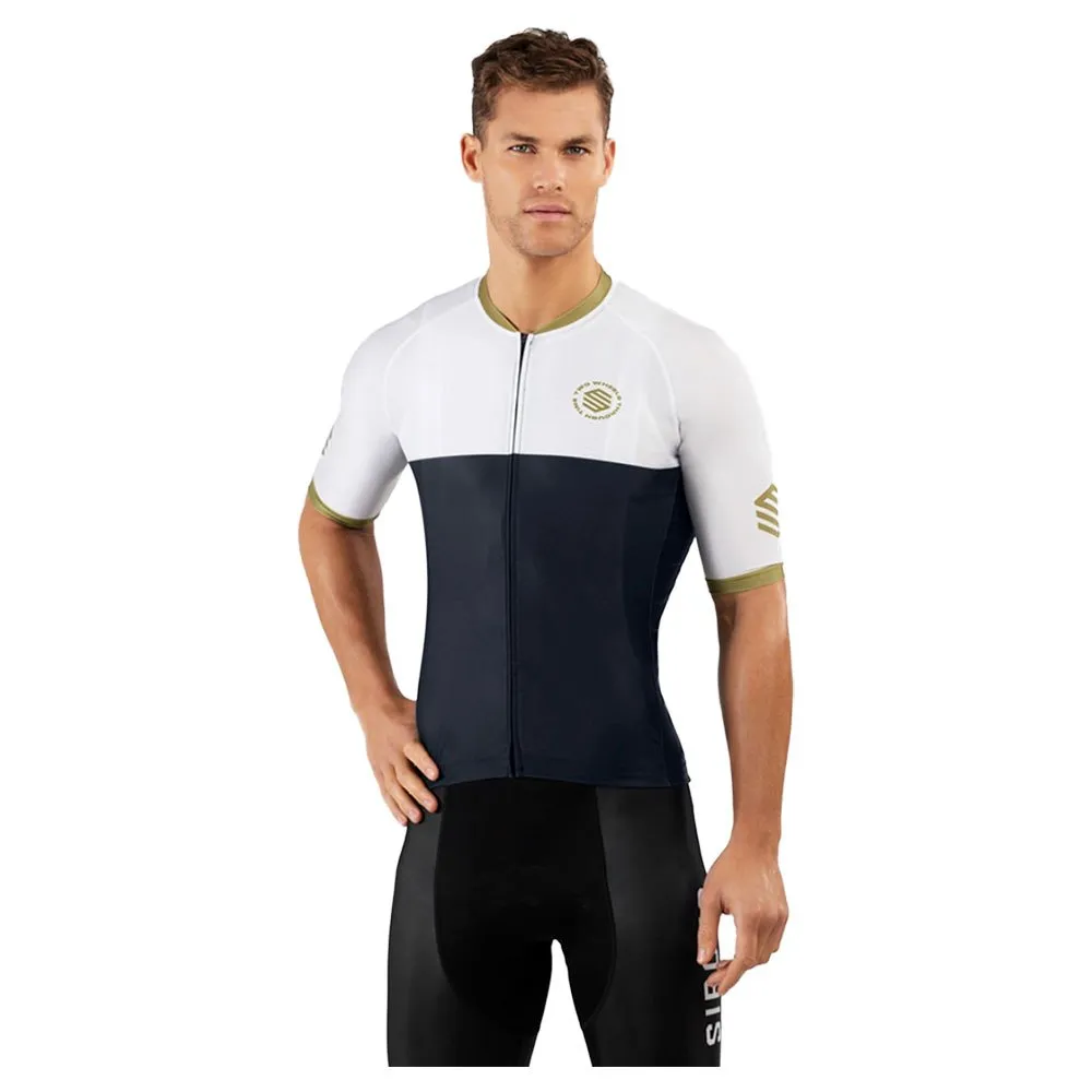 Siroko M2 Superclass Kurzarm-radtrikot, White / blue Siroko M2 Superclass Kurzarm-radtrikot, White / blue