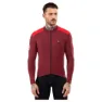 Siroko M4 Echelon Langarm-trikot, Maroon / red