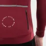 Siroko M4 Echelon Langarm-trikot, Maroon / red