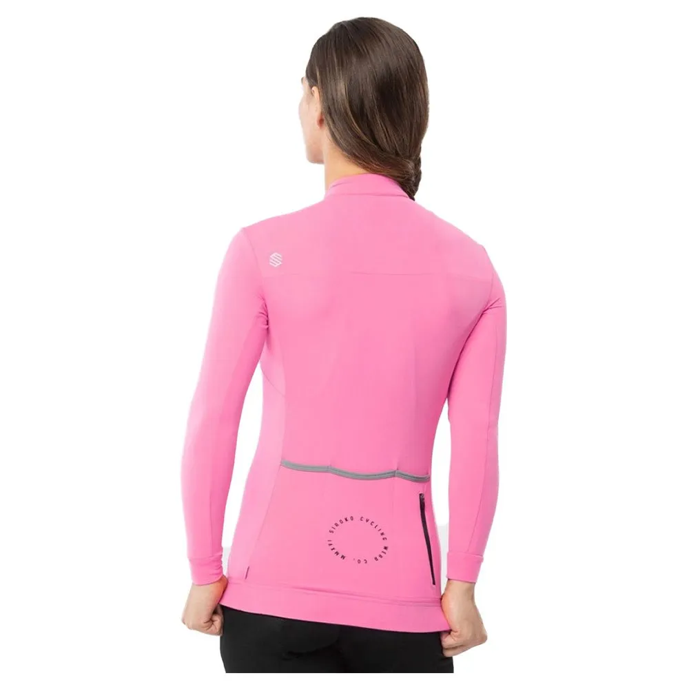 Siroko M4 Queen Stage Langarm-trikot, Pink Siroko M4 Queen Stage Langarm-trikot, Pink