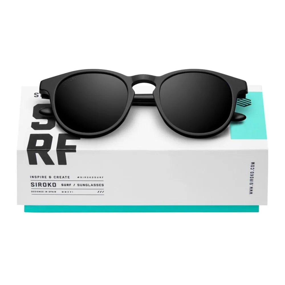 Siroko Mundaka Polarisierte Sonnenbrille, Black, Black/CAT3 Siroko Mundaka Polarisierte Sonnenbrille, Black, Black/CAT3