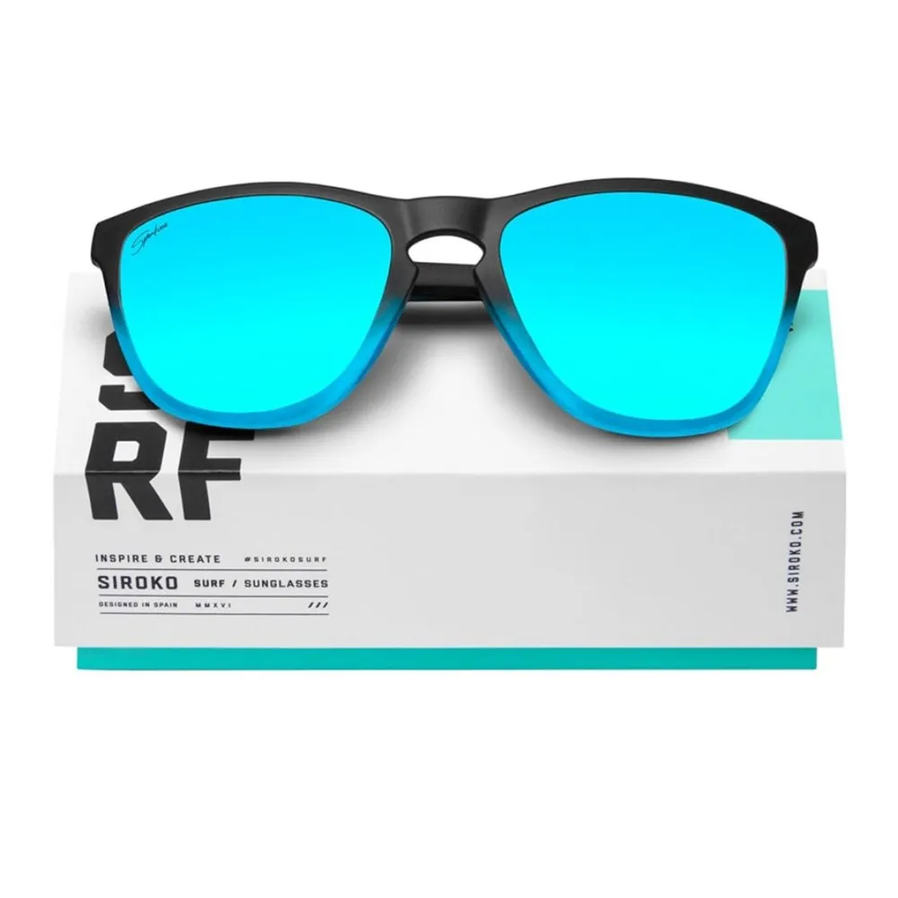 Siroko Seaside Sonnenbrille, Blue / black, Light Blue Mirror Siroko Seaside Sonnenbrille, Blue / black, Light Blue Mirror
