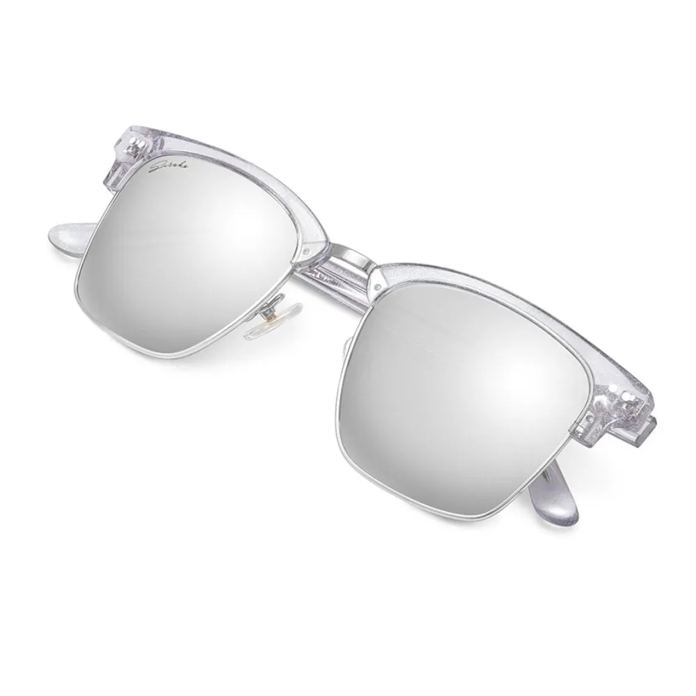 Siroko Skyline Sonnenbrille, White / grey, Grey Mirror/CAT2 Siroko Skyline Sonnenbrille, White / grey, Grey Mirror/CAT2