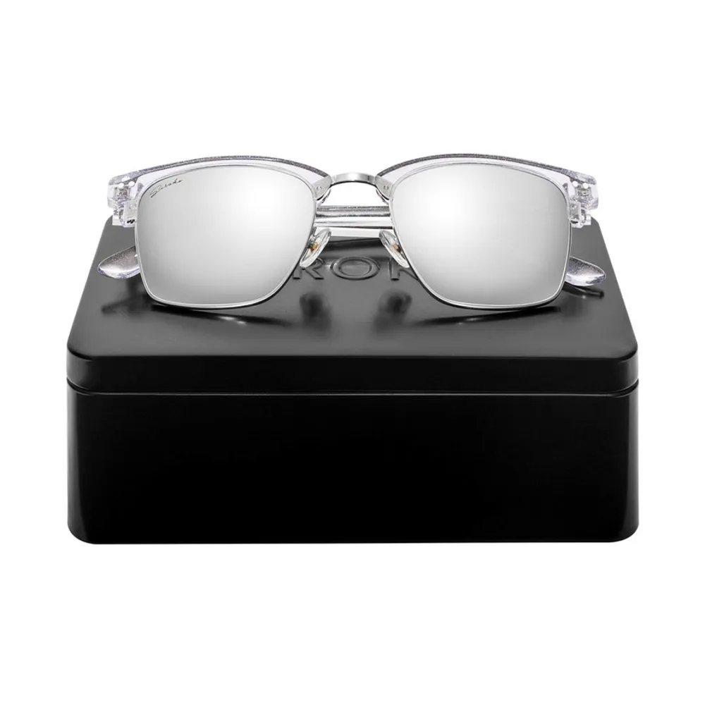 Siroko Skyline Sonnenbrille, White / grey, Grey Mirror/CAT2 Siroko Skyline Sonnenbrille, White / grey, Grey Mirror/CAT2