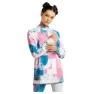 Siroko Slush Watercolor Langarm-baselayer, Gum pink / electric blue