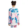 Siroko Slush Watercolor Langarm-baselayer, Gum pink / electric blue