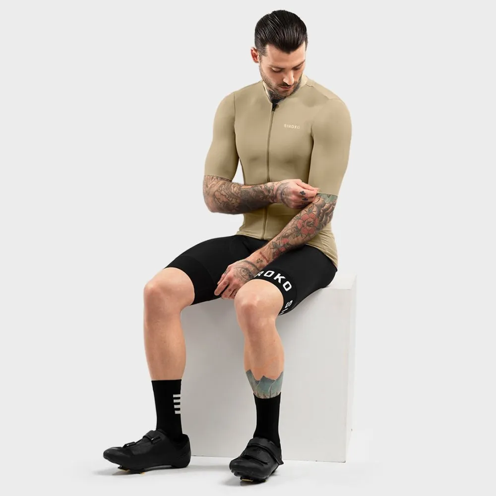 Siroko Srx Pro Somport Kurzarm-radtrikot, Beige Siroko Srx Pro Somport Kurzarm-radtrikot, Beige