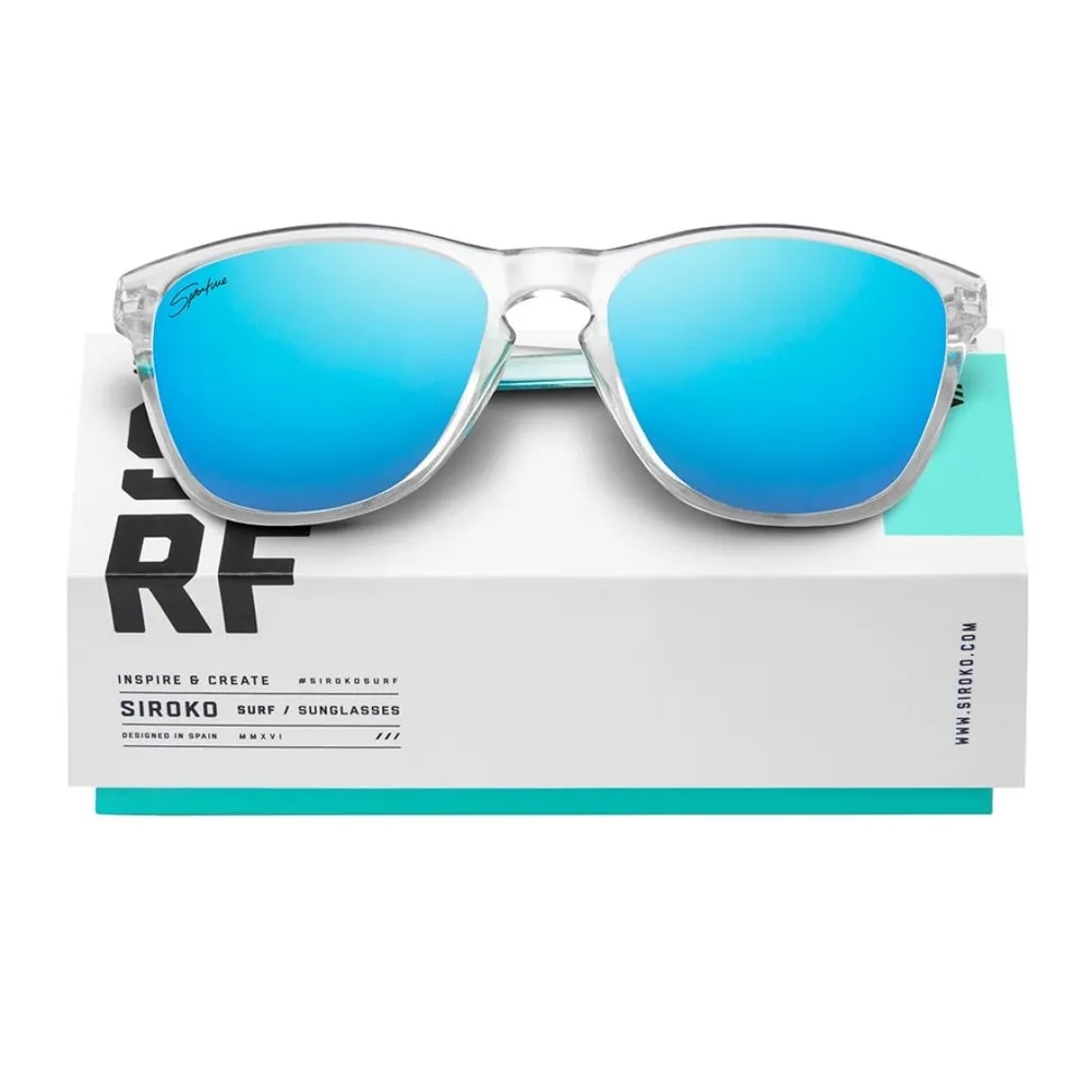 Siroko Superliga Sonnenbrille, White, Light Blue Mirror Siroko Superliga Sonnenbrille, White, Light Blue Mirror