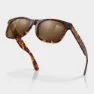 Siroko Temple Sonnenbrille, Brown, Brown Mirror/CAT3