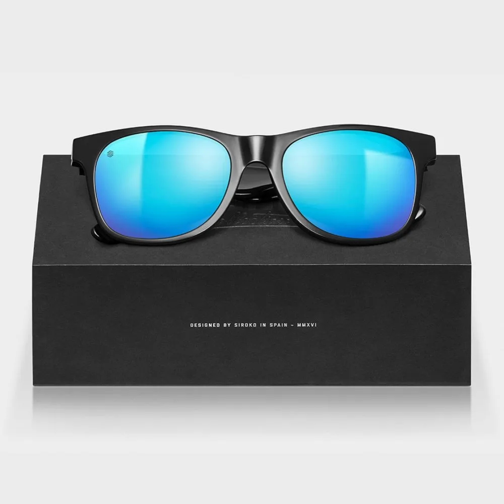 Siroko The City Sonnenbrille, Black / blue, Blue Mirror/CAT3 Siroko The City Sonnenbrille, Black / blue, Blue Mirror/CAT3