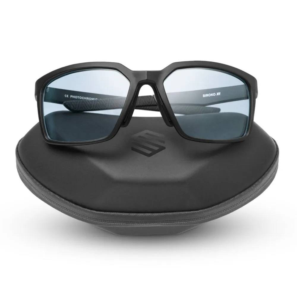 Siroko X1 Ottawa Photochrome Sonnenbrille, Black, Blue Mirror/CAT3 Siroko X1 Ottawa Photochrome Sonnenbrille, Black, Blue Mirror/CAT3