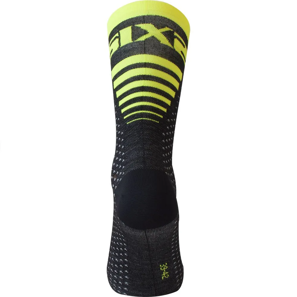 SIXS Arrow Merinos Socken, Yellow fluo 1 SIXS Arrow Merinos Socken, Yellow fluo 1