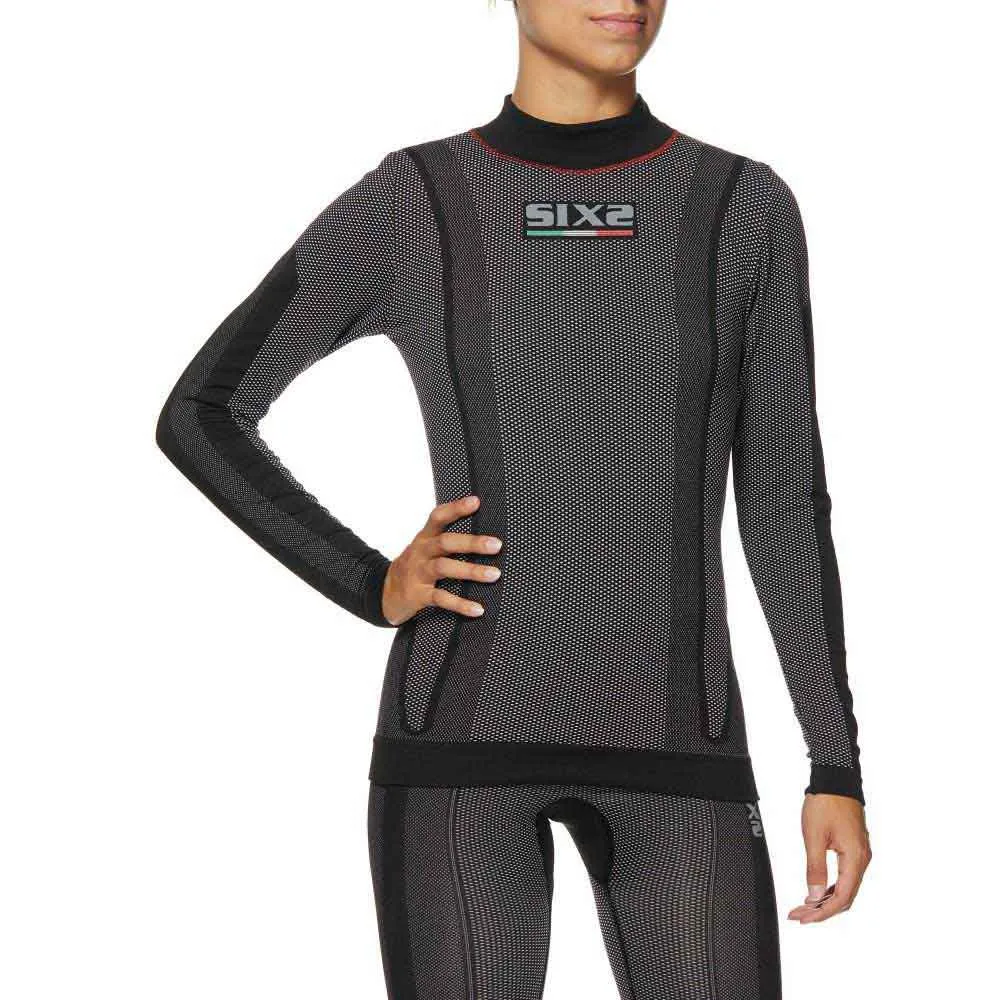 SIXS Ts3w Cu Langarm-baselayer, Black / red SIXS Ts3w Cu Langarm-baselayer, Black / red