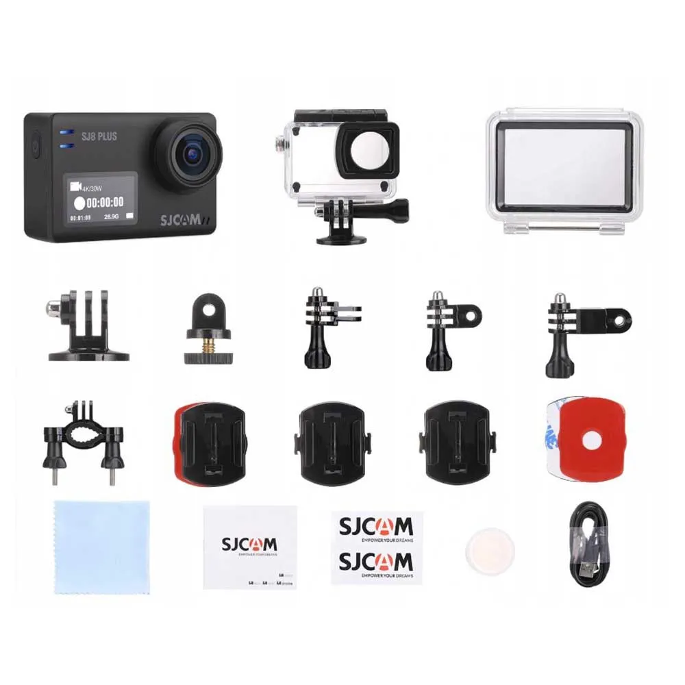Sjcam Sj8 Plus Action-kamera Refurbished, Black, One Size, EU Plug 220V Sjcam Sj8 Plus Action-kamera Refurbished, Black, One Size, EU Plug 220V