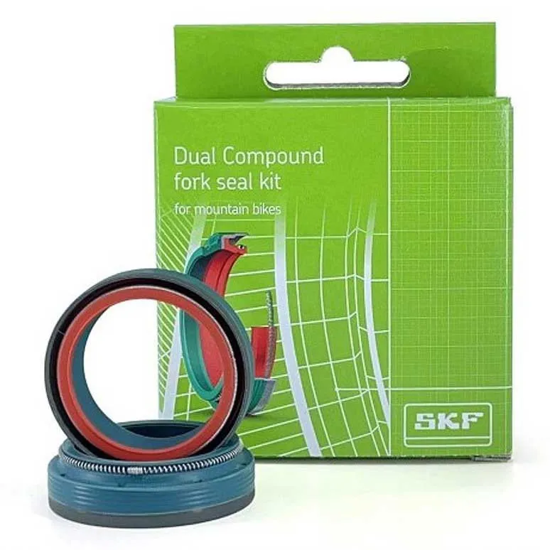 SKF Fox Dual Compound Fox 40 Mm Gabeldichtringsatz, Black, One Size SKF Fox Dual Compound Fox 40 Mm Gabeldichtringsatz, Black, One Size
