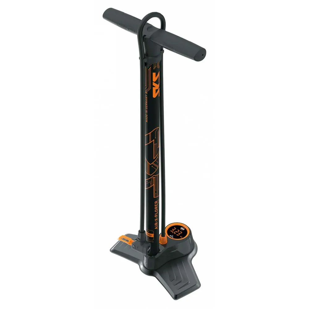 SKS Air-x-plorer Digital 10.0 Standpumpe, Black / orange, 144psi SKS Air-x-plorer Digital 10.0 Standpumpe, Black / orange, 144psi