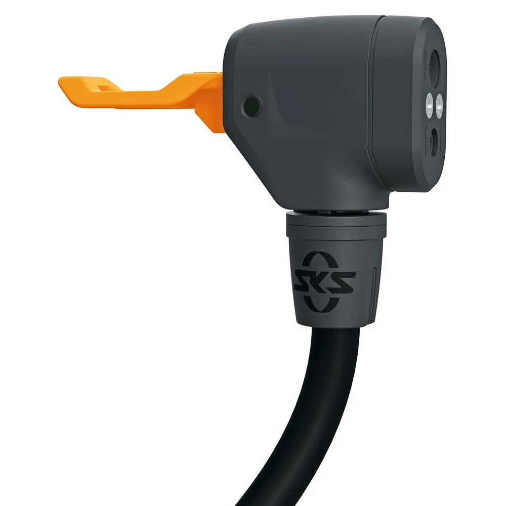 SKS Air-x-plorer Digital 10.0 Standpumpe, Black / orange, 144psi SKS Air-x-plorer Digital 10.0 Standpumpe, Black / orange, 144psi