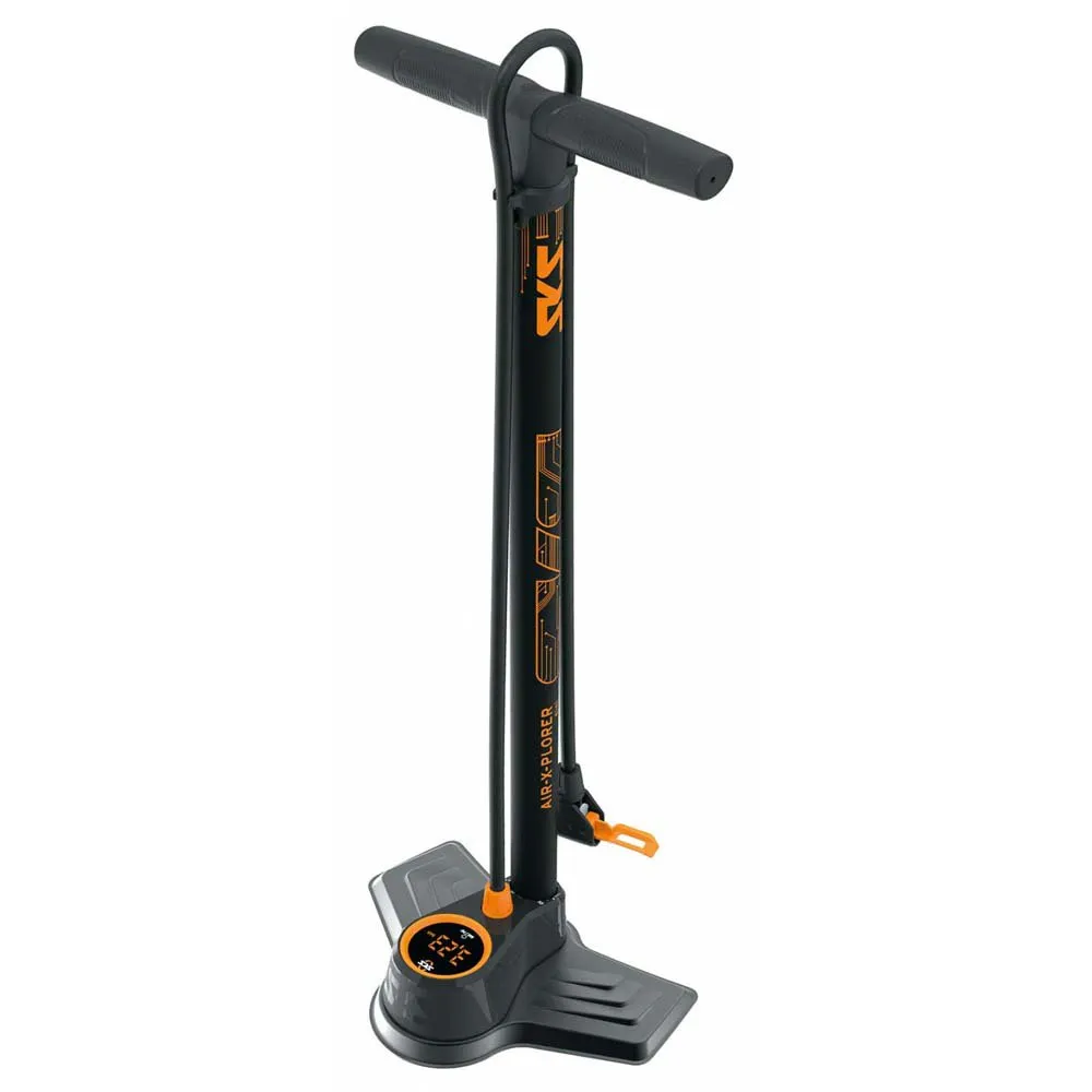 SKS Air-x-plorer Digital 10.0 Standpumpe, Black / orange, 144psi SKS Air-x-plorer Digital 10.0 Standpumpe, Black / orange, 144psi
