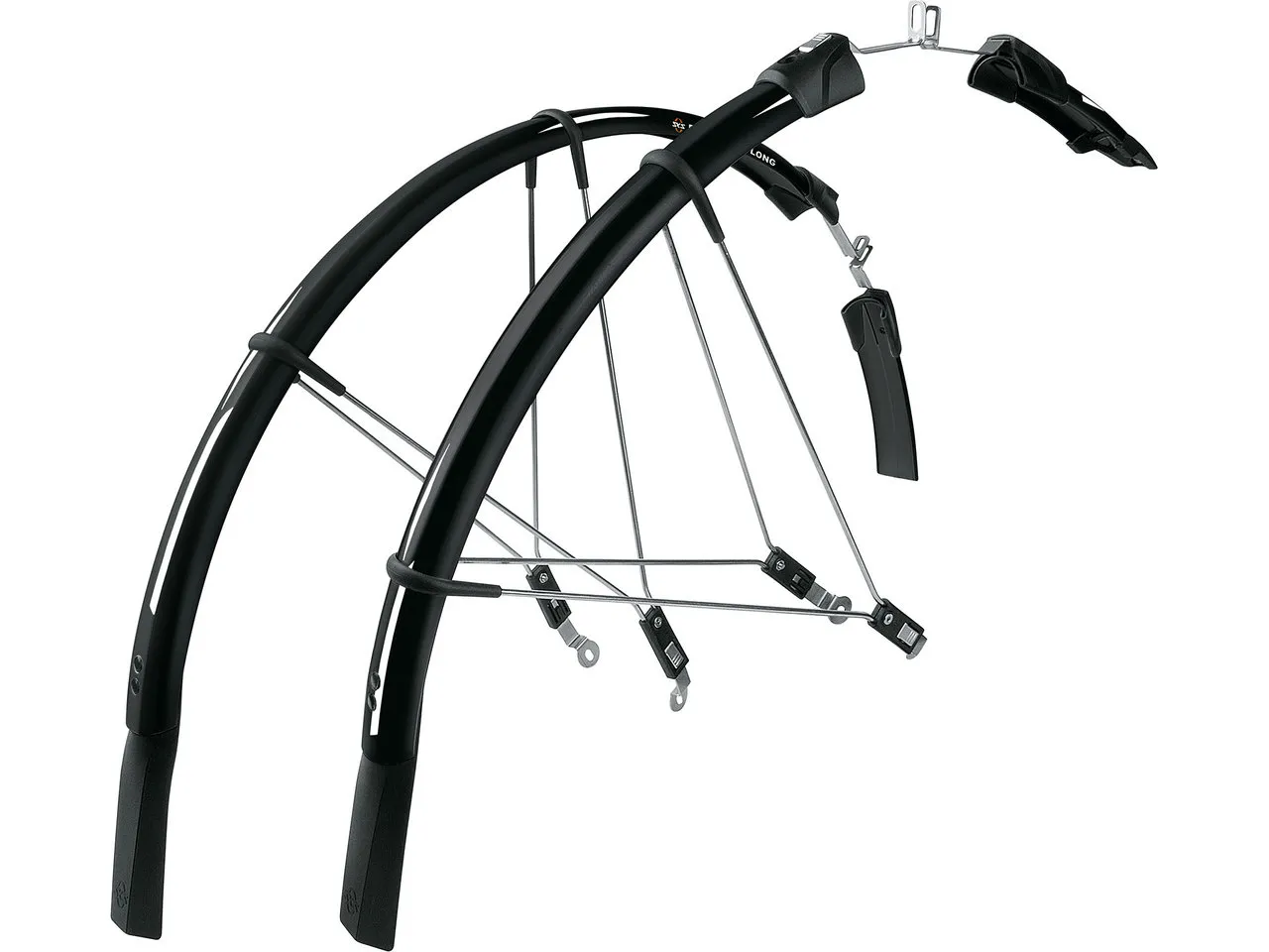 SKS Raceblade Long Schutzblech Set VR+HR, Schwarz, 28"