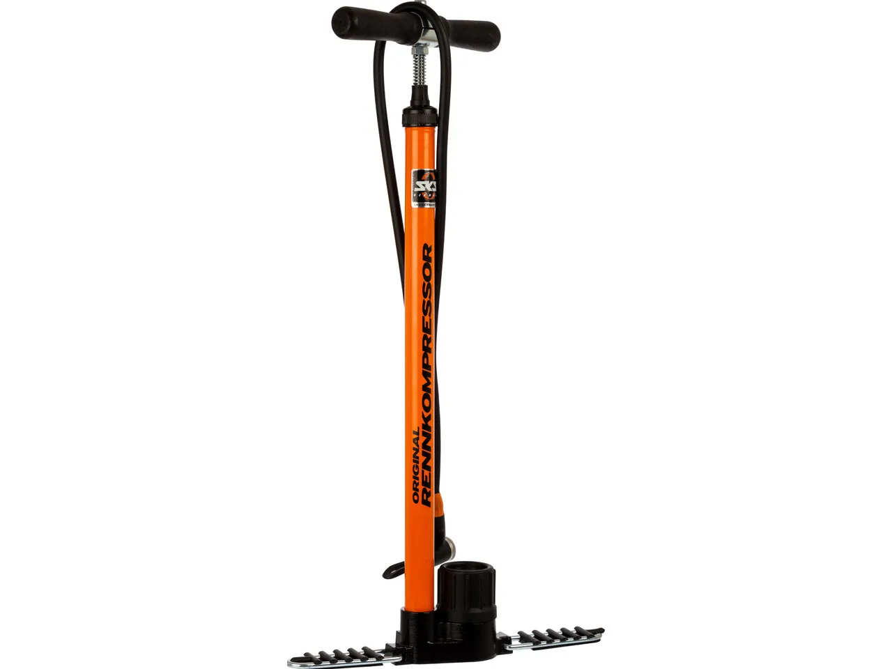 SKS Rennkompressor Standpumpe mit E.V.A.-Kopf, Orange, one_size SKS Rennkompressor Standpumpe mit E.V.A.-Kopf, Orange, one_size