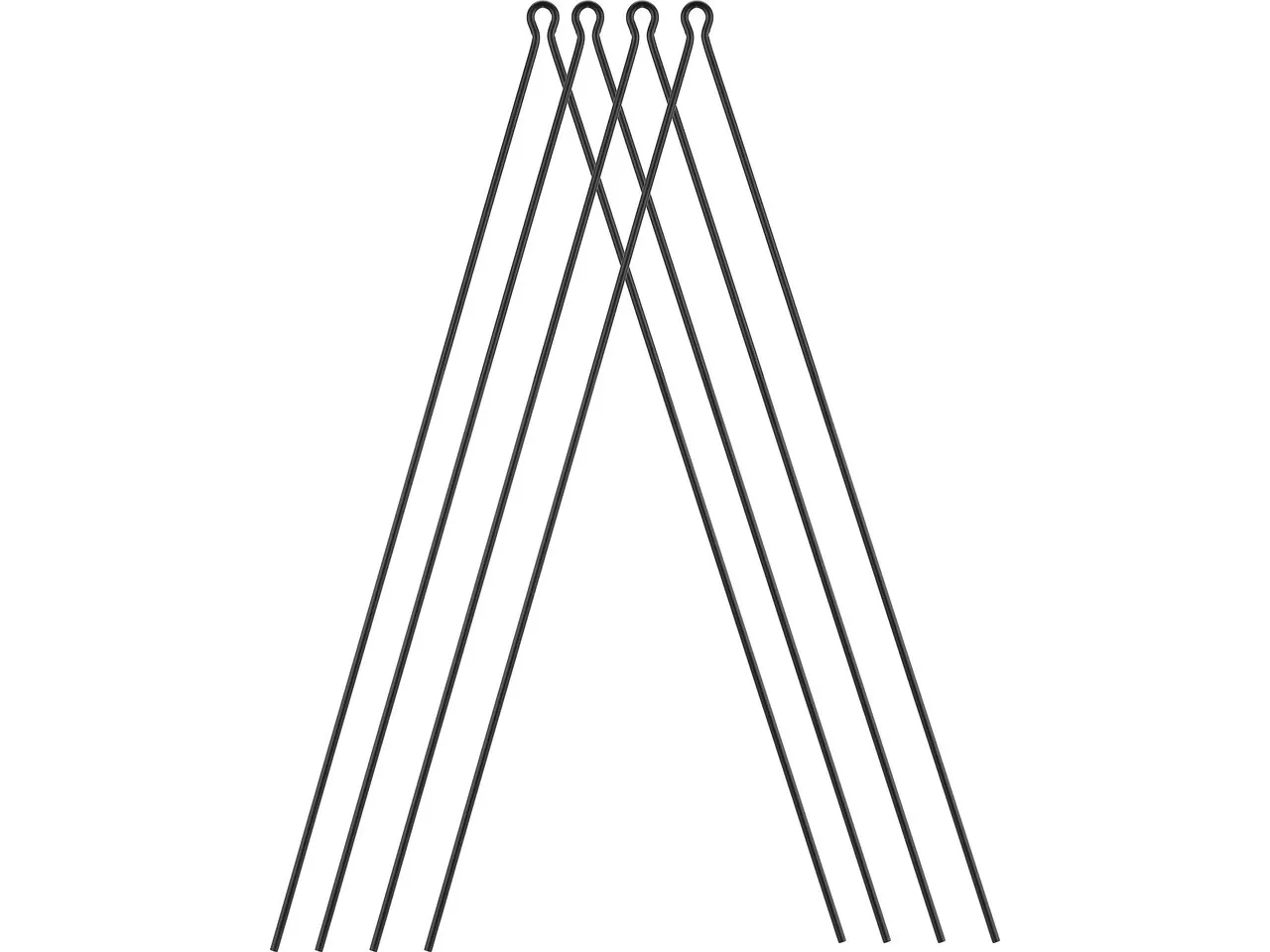 SKS Strebensatz für Bluemels Matt, Schwarz, one_size SKS Strebensatz für Bluemels Matt, Schwarz, one_size