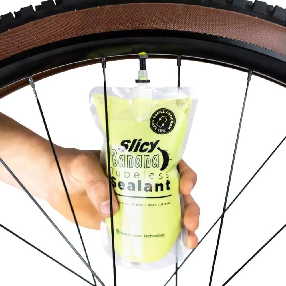 SLICY Banana Smoothy Tubeless Dichtmittel 1l, Yellow, One Size SLICY Banana Smoothy Tubeless Dichtmittel 1l, Yellow, One Size