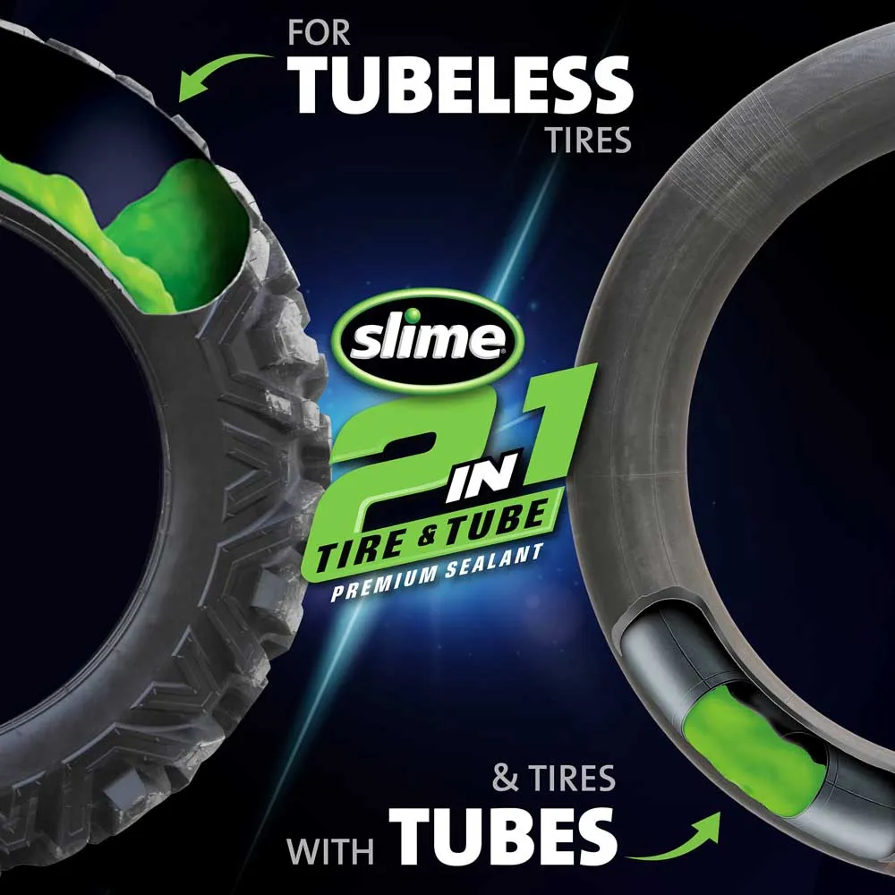 Slime 2 In 1 Tubeless 946ml Tubeless Dichtmittel, Green, One Size Slime 2 In 1 Tubeless 946ml Tubeless Dichtmittel, Green, One Size