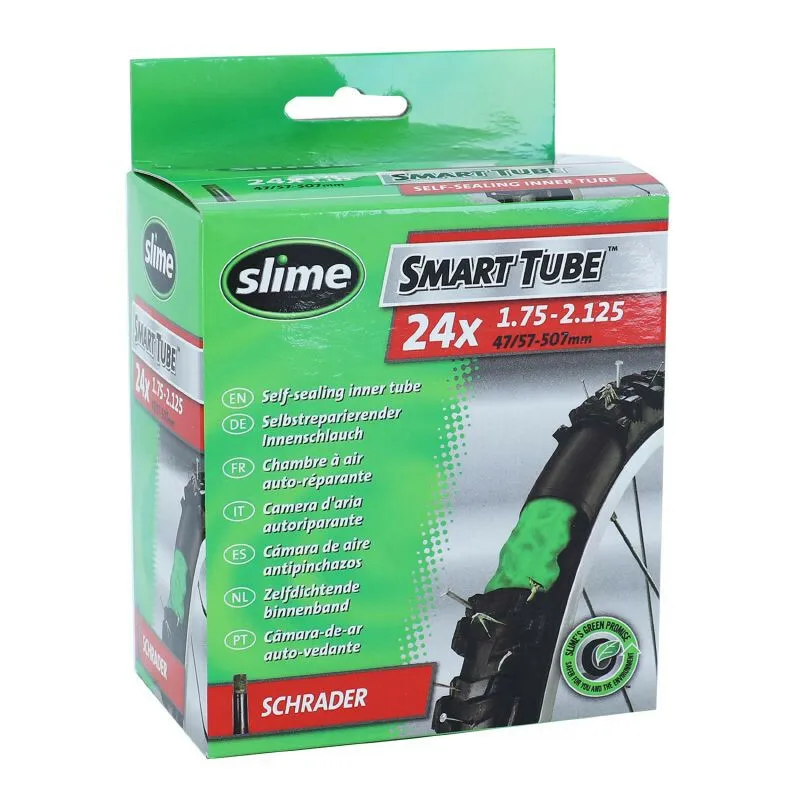 Slime Schlauch mit Schrader-Ventil und Pannenschutzmittel 24 x 1.75-2.125 Unisex, schwarz, TU Slime Schlauch mit Schrader-Ventil und Pannenschutzmittel 24 x 1.75-2.125 Unisex, schwarz, TU