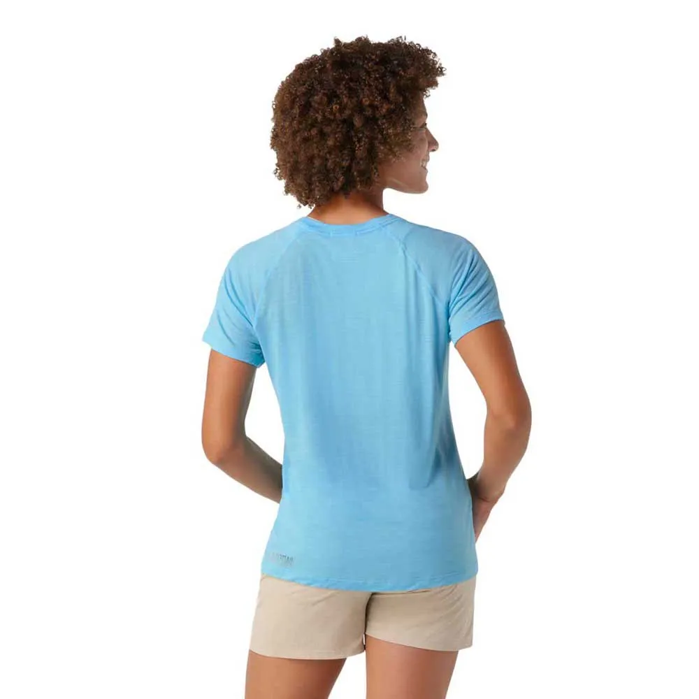 SmartWool Active Ultralite Go Far-feel Good Graphic Kurzarm-t-shirt, Baltic sea